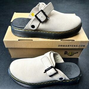 Dr Martens Carlson Suede Mules Clogs Mens Size 6 Slingback Casual Slip On NEW